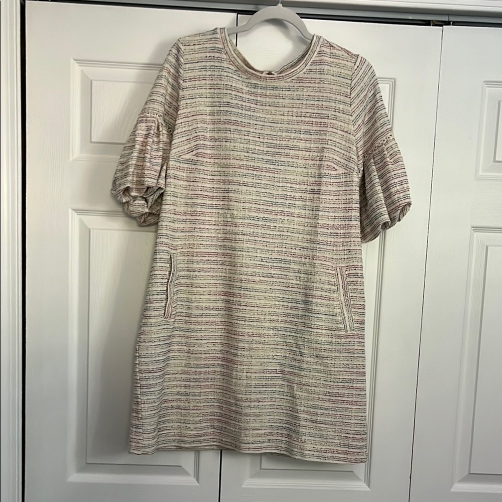 Striped Short Sleeve Dress